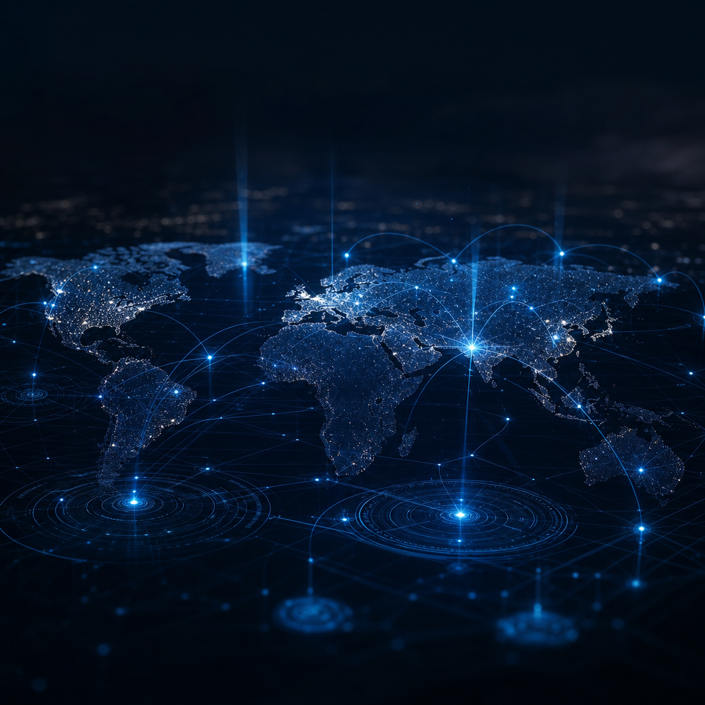 Abstract data intelligence and strategy visualization
